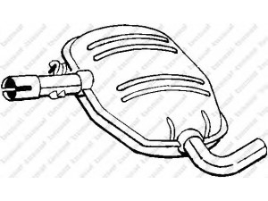 BOSAL 227-069 vidurinis duslintuvas 
 Išmetimo sistema -> Duslintuvas
1L0.253.409