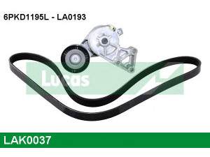 LUCAS ENGINE DRIVE LAK0037 V formos rumbuotas diržas, komplektas 
 Techninės priežiūros dalys -> Techninės priežiūros intervalai