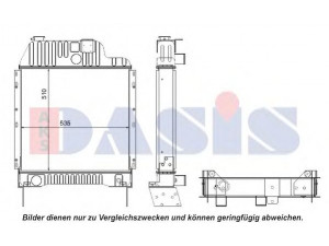 AKS DASIS 440061N radiatorius, variklio aušinimas
