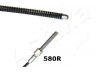 ASHIKA 131-05-580R trosas, stovėjimo stabdys 
 Stabdžių sistema -> Valdymo svirtys/trosai
MB256869
