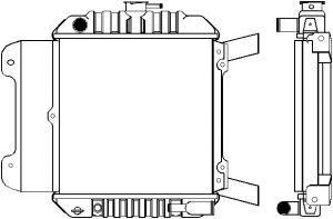 SAKURA  Automotive 1121-0215 radiatorius, variklio aušinimas