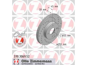 ZIMMERMANN 370.3069.52 stabdžių diskas 
 Dviratė transporto priemonės -> Stabdžių sistema -> Stabdžių diskai / priedai
N026 3325 XC, NA75 3325 X, NA75 3325 XC