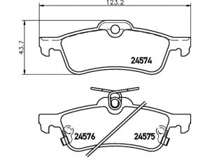 HELLA PAGID 8DB 355 013-461 stabdžių trinkelių rinkinys, diskinis stabdys 
 Techninės priežiūros dalys -> Papildomas remontas
044660D010