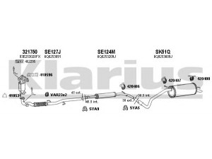 KLARIUS 780072U išmetimo sistema 
 Išmetimo sistema -> Išmetimo sistema, visa