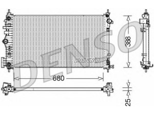 DENSO DRM15007 radiatorius, variklio aušinimas 
 Aušinimo sistema -> Radiatorius/alyvos aušintuvas -> Radiatorius/dalys
1300288, 13241722, 13241722