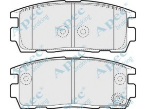 APEC braking PAD1573 stabdžių trinkelių rinkinys, diskinis stabdys 
 Techninės priežiūros dalys -> Papildomas remontas
1605123, 96626076, 95459513, 96626076