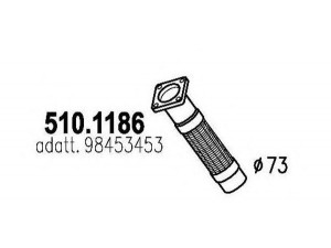 ASSO 510.1186 išleidimo kolektorius 
 Išmetimo sistema -> Išmetimo vamzdžiai
98453453