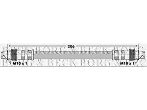 BORG & BECK BBH6274 stabdžių žarnelė 
 Stabdžių sistema -> Stabdžių žarnelės
480640, 4806.47, 480640, 6025307607