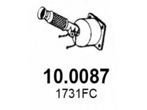 ASSO 10.0087 katalizatoriaus keitiklis 
 Išmetimo sistema -> Katalizatoriaus keitiklis
1731FC