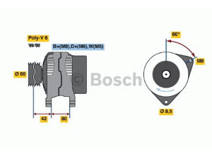 BOSCH 0 123 310 014 kintamosios srovės generatorius 
 Elektros įranga -> Kint. sr. generatorius/dalys -> Kintamosios srovės generatorius
7163508, 92AB 10300 DD