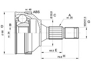 OPEN PARTS CVJ5176.10 jungčių komplektas, kardaninis velenas 
 Ratų pavara -> Sujungimai/komplektas
3272C7, 327298, 3272A1, 3273J6