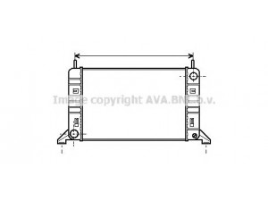 AVA QUALITY COOLING FDA2077 radiatorius, variklio aušinimas