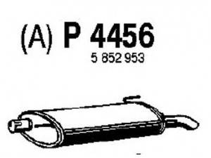 FENNO P4456 galinis duslintuvas 
 Išmetimo sistema -> Duslintuvas
5852026, 5852030, 5852909, 5852947