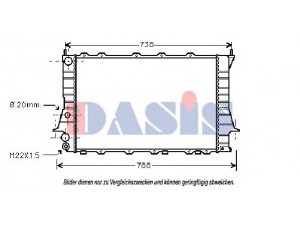 AKS DASIS 481100T radiatorius, variklio aušinimas
4A0121251, 4A0121251A, 4A0121251D