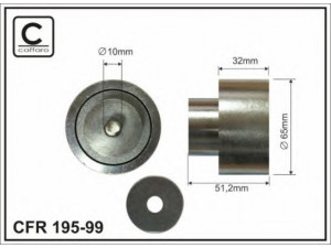 CAFFARO 195-99 kreipiantysis skriemulys, V formos rumbuotas diržas
1702526, 489 2356, 0 0489 2356