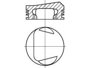 NÜRAL 87-214100-10 stūmoklis 
 Variklis -> Cilindrai/stūmokliai
6153160, 6153162, 6153164, 86SM6102BA