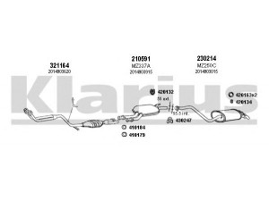 KLARIUS 600540E išmetimo sistema 
 Išmetimo sistema -> Išmetimo sistema, visa