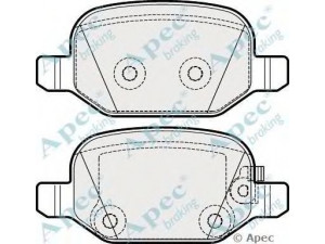 APEC braking PAD1923 stabdžių trinkelių rinkinys, diskinis stabdys 
 Techninės priežiūros dalys -> Papildomas remontas
77366456, 77366457