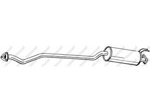 BOSAL 286-401 vidurinis duslintuvas 
 Išmetimo sistema -> Duslintuvas
18220-S6F-E01