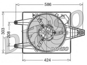 DENSO DER13010 ventiliatorius, radiatoriaus 
 Aušinimo sistema -> Oro aušinimas
60628041, 7794244, 60628041, 7794244