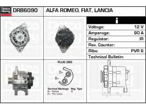 DELCO REMY DRB6090 kintamosios srovės generatorius 
 Elektros įranga -> Kint. sr. generatorius/dalys -> Kintamosios srovės generatorius
46782219, 46813062