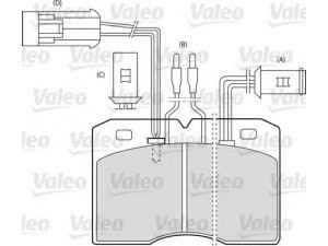 VALEO 598007 stabdžių trinkelių rinkinys, diskinis stabdys 
 Techninės priežiūros dalys -> Papildomas remontas
1906155, 1906206, 93806594, 1902292