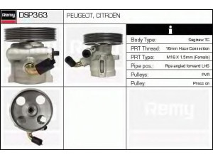 DELCO REMY DSP363 hidraulinis siurblys, vairo sistema 
 Vairavimas -> Vairo pavara/siurblys
4007.R4, 9625148380