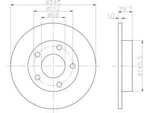 HELLA PAGID 8DD 355 103-841 stabdžių diskas 
 Stabdžių sistema -> Diskinis stabdys -> Stabdžių diskas
895615601A, 895615601A, 895615601A