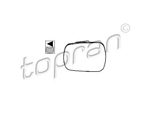 TOPRAN 302 313 veidrodėlio stiklas, išorinis veidrodėlis 
 Kėbulas -> Keleivių kabina -> Veidrodėlis
1 140 593, 1 145 852, 2S6117K741AB