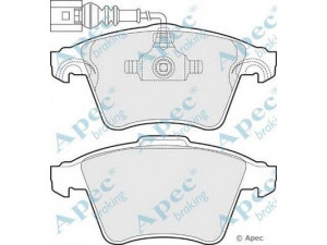 APEC braking PAD1496 stabdžių trinkelių rinkinys, diskinis stabdys 
 Techninės priežiūros dalys -> Papildomas remontas
7L6698151B