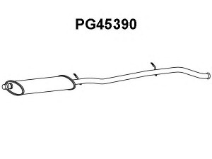 VENEPORTE PG45390 priekinis duslintuvas 
 Išmetimo sistema -> Duslintuvas
1717F1, 1717L2, 9675728580