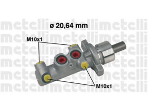 METELLI 05-0397 pagrindinis cilindras, stabdžiai 
 Stabdžių sistema -> Pagrindinis stabdžių cilindras
4703055, 9195530, 51100-83E00
