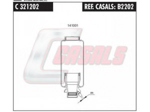 CASALS B2202 gofruotoji membrana, vairuotojo kabinos pakaba
1381919, 1476415