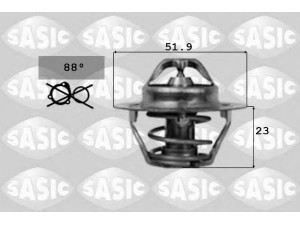 SASIC 9000168 termostatas, aušinimo skystis 
 Aušinimo sistema -> Termostatas/tarpiklis -> Thermostat
9004833041, 9091603078, J9091603078