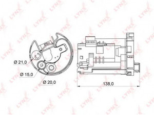 LYNXauto LF-162M kuro filtras 
 Filtrai -> Kuro filtras
23300-0A020, 23300-0D030, 23300-21010