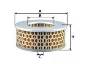 UNIFLUX FILTERS XA563 oro filtras