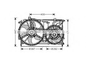 AVA QUALITY COOLING OL7533 ventiliatorius, radiatoriaus 
 Aušinimo sistema -> Oro aušinimas
1341370, 1341371, 6341155, 24453597