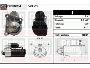 DELCO REMY DRS3654 starteris 
 Elektros įranga -> Starterio sistema -> Starteris
MD329260, 8251642