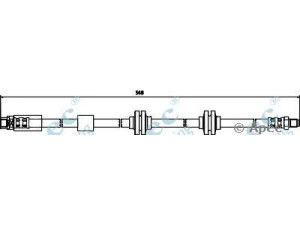 APEC braking HOS3567 stabdžių žarnelė 
 Stabdžių sistema -> Stabdžių žarnelės
34306762819, 34306767458, 34306771720