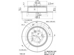 BREMBO 08.A150.11 stabdžių diskas 
 Dviratė transporto priemonės -> Stabdžių sistema -> Stabdžių diskai / priedai
4243133080, 4243133080