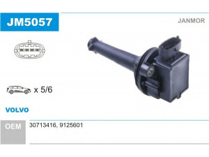 JANMOR JM5057 ritė, uždegimas 
 Kibirkšties / kaitinamasis uždegimas -> Uždegimo ritė
30713416, 9125601