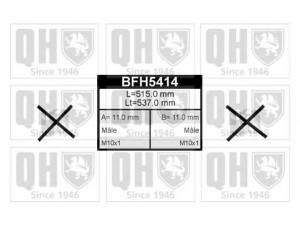 QUINTON HAZELL BFH5414 stabdžių žarnelė 
 Stabdžių sistema -> Stabdžių žarnelės
90947 02B85