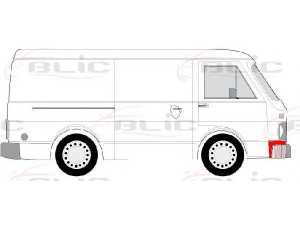 BLIC 6504-03-9560222P sparnas 
 Kėbulas -> Transporto priemonės priekis -> Sparnas/montavimo dalys