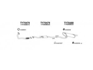 VENEPORTE 700014 išmetimo sistema