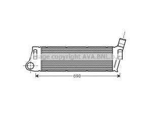 AVA QUALITY COOLING RT4316 tarpinis suslėgto oro aušintuvas, kompresorius 
 Variklis -> Oro tiekimas -> Įkrovos agregatas (turbo/superįkrova) -> Tarpinis suslėgto oro aušintuvas
8200115540, 8200700172