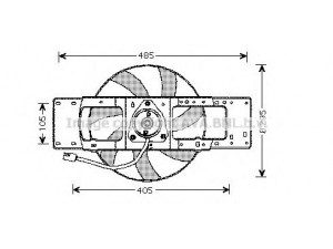 AVA QUALITY COOLING RT7528 ventiliatorius, radiatoriaus 
 Aušinimo sistema -> Oro aušinimas
7700828623