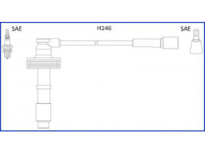 HITACHI 134560 uždegimo laido komplektas 
 Kibirkšties / kaitinamasis uždegimas -> Uždegimo laidai/jungtys
1275284, 12752846, 7431275284