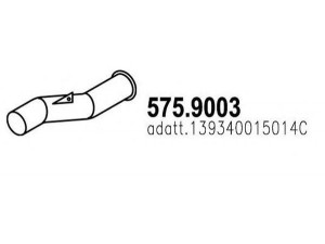 ASSO 575.9003 išleidimo kolektorius 
 Išmetimo sistema -> Išmetimo vamzdžiai
139340015014C