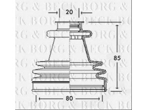 BORG & BECK BCB2212 gofruotoji membrana, kardaninis velenas 
 Ratų pavara -> Gofruotoji membrana
329377, 329377, 3293.77