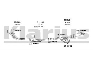 KLARIUS 510092E išmetimo sistema 
 Išmetimo sistema -> Išmetimo sistema, visa